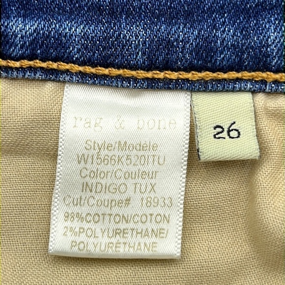 Rag & Bone High Rise Ankle Skinny Size 26 - Picture 10 of 16